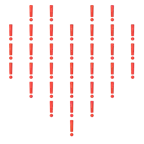 cuori + punto esclamativo rosso