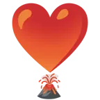 punto esclamativo a cuore + vulcano