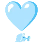 punto esclamativo a cuore + vento