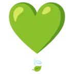 punto esclamativo a cuore + foglia al vento