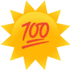 faccina sole + 100 punti