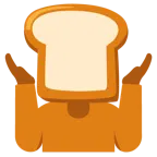 ขนมปัง + ยักไหล่