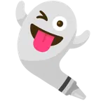 fantasma + pastello a cera