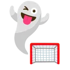 fantasma + porta da calcio