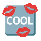 impronta della bocca + pulsante COOL