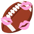 impronta della bocca + football americano