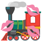 impronta della bocca + locomotiva