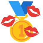 impronta della bocca + medaglia d’oro