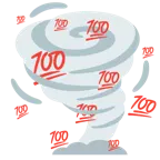 100 punti + tornado