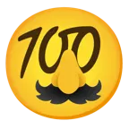 100 punti + faccina travestita