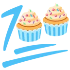 100 punti + cupcake
