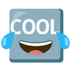 face with tears of joy + COOL button