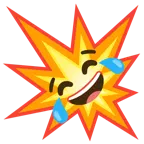 face with tears of joy + collision
