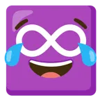 face with tears of joy + infinity
