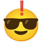 faccina con sorriso e occhiali da sole + punto esclamativo rosso