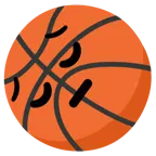 faccina pensierosa + palla da pallacanestro