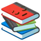 faccina pensierosa + libri