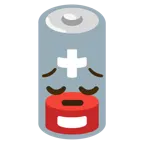 faccina pensierosa + batteria scarica