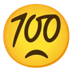 faccina delusa + 100 punti