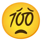 faccina preoccupata + 100 punti
