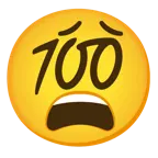 faccina stanca + 100 punti