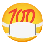 faccina con mascherina + 100 punti