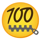 faccina con bocca con cerniera + 100 punti
