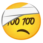 faccina con la testa bendata + 100 punti