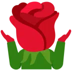persona che scrolla le spalle + rosa