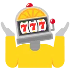 persona che scrolla le spalle + slot machine