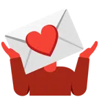 persona che scrolla le spalle + lettera d’amore