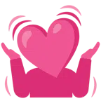 persona che scrolla le spalle + cuore che batte