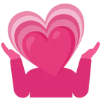 persona che scrolla le spalle + cuore che cresce
