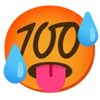 faccina accaldata + 100 punti