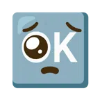 faccina supplichevole + pulsante OK