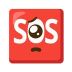 faccina supplichevole + pulsante SOS