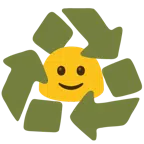 Zauberstab + Recycling-Symbol