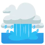 cloud with rain + cloud with rain