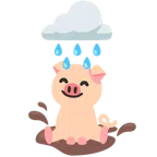 เมฆฝน + หน้าหมู