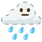 เมฆฝน + หน้าเป็นเส้นประ