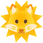 จิ้งจอก + หน้าพระอาทิตย์