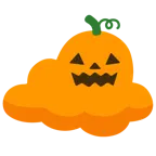 zucca di Halloween + nuvola