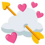 cuore con freccia + nuvola