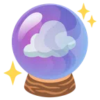 crystal ball + cloud