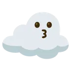 kissing face + cloud