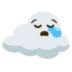 sleepy face + cloud