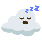 sleeping face + cloud
