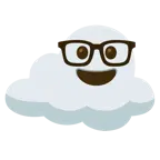 faccina nerd + nuvola