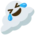 rolling on the floor laughing + cloud