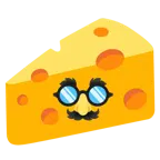 faccina travestita + fetta di formaggio